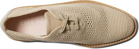 Cole Haan Original Grand Platform Stitchlite Oxford Optic White/Silver Knit 6 B (M) in Saudi Arabia