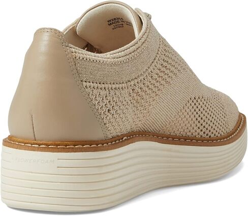 Cole Haan Original Grand Platform Stitchlite Oxford Optic White/Silver Knit 6 B (M) in Saudi Arabia
