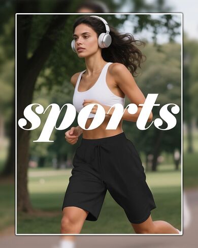 3 Pack Women's Bermuda Shorts Drawstring Casual Lounge Elastic Waist Athletic Yoga Running Shorts with Pockets in Saudi Arabia