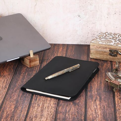 The Antiq: غطاء مجلة A5 (بني داكن)، غطاء يوميات A5، غطاء دفتر A5 Moleskine Cahier، 5.7 بوصة × 8.3 بوصة، غطاء كتيب A5، جلد A5 مخطط in Kuwait