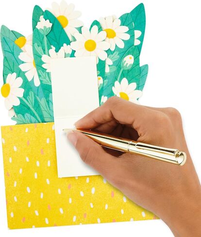 Hallmark Paper Wonder Displayable Pop Up Mothers Day Card for Mom (Daisy Bouquet) in Saudi Arabia