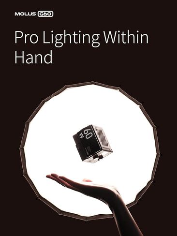 ZHIYUN Molus G60 Combo, Bi-Color Video Light, 300g Portable 60W COB LED Continuous Output Lighting, CRI≥96, TLCI≥97, Bluetooth App Control with Bowens-Mount Accessories DC/PD Power Supply in Saudi Arabia