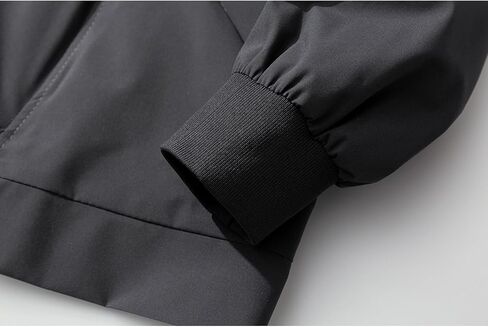 GURUNVANI Mens Solid Color Zip Up Hooded Jacket Unisex Oversized Sports Windbreaker Coat in Kuwait