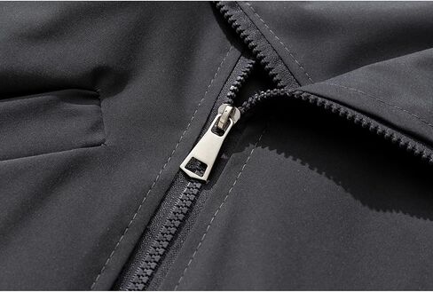 GURUNVANI Mens Solid Color Zip Up Hooded Jacket Unisex Oversized Sports Windbreaker Coat in Kuwait