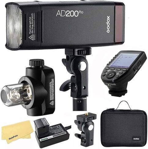 Godox AD200 Pro Godox AD200Pro Godox Flash for Sony Camera,TTL 2.4G HSS 1/8000s,2900mAh Battery w/XPro-S Flash Trigger,500 Full Power Flashes,0.01-1.8s Recycling,Bare Bulb/Speedlite Fresnel Flash Head in Saudi Arabia
