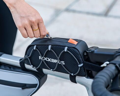 روك بروس شنطة دراجة علوية باطار امامي للدراجة الهوائية شنطة علوية لملحقات الدراجة متوافقة مع ايفون 14/13/12 برو جالكسي اس 22/اس 21 in Kuwait