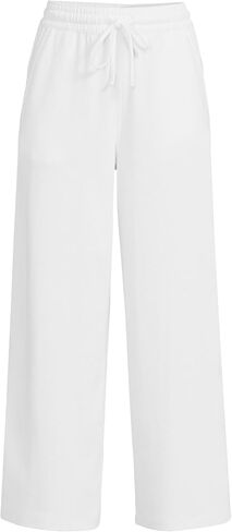 Lands' End Women's Sport Knit Pull On Drawstring Wide Leg Crop Pants in Kuwait