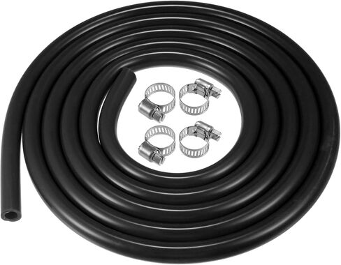 X AUTOHAUX 1 Set Silicone Vacuum Tubing Hose 300cm 9mm ID Engine Automotive Vacuum Silicone Hose Line Black in Saudi Arabia