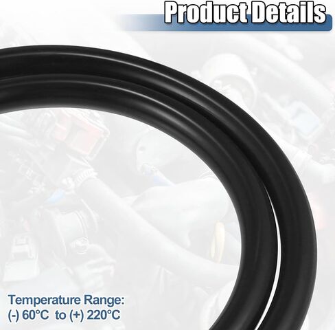 X AUTOHAUX 1 Set Silicone Vacuum Tubing Hose 300cm 9mm ID Engine Automotive Vacuum Silicone Hose Line Black in Saudi Arabia