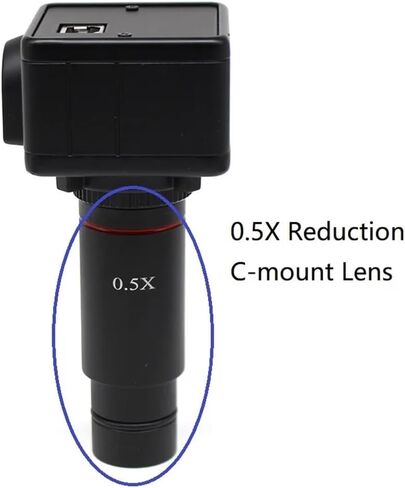Microscope Accessories Kit 0.3X/0.4X/0.5X C-Mount Adapter Lens for CCD CMOS Industrial Camera Digital Eyepiece Connected with Microscope Reduction Relay Lens Microscope Slides (Color : 0.4X-C-Mount) in Saudi Arabia