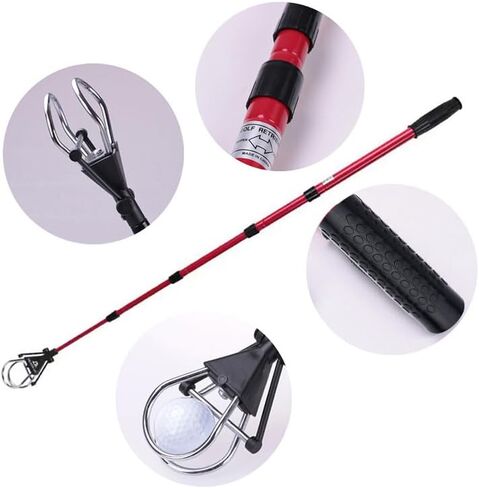 Aquadalus Golf Ball Retriever for Water Telescopic, Ball Retriever Tool Golf 9ft with Premium Nylon Cup, Golf Accessories Golf Gift for Men Women with Cleaning Cloth in Saudi Arabia