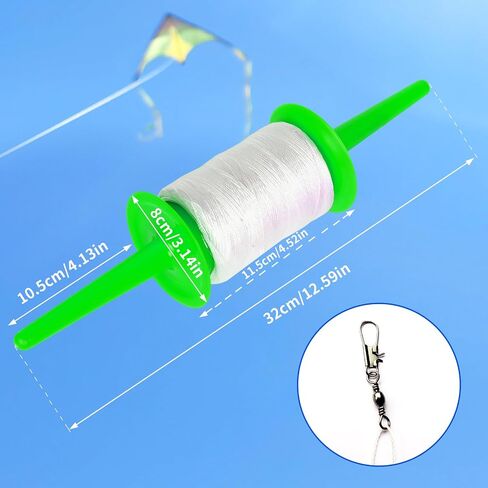 Simxkai Kite Spool، Kite Reel Winder، مقبض سلسلة طائرة ورقية، خط طائرة ورقية ملتوي بطول 600 قدم لكل مقبض سلسلة (عبوتان) in Kuwait