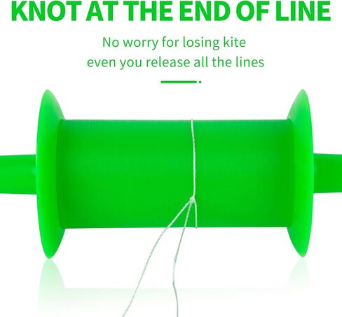 Simxkai Kite Spool، Kite Reel Winder، مقبض سلسلة طائرة ورقية، خط طائرة ورقية ملتوي بطول 600 قدم لكل مقبض سلسلة (عبوتان) in Kuwait