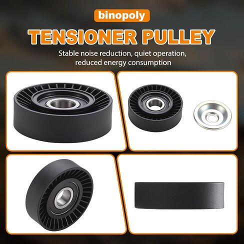 binopoly 36156 Belt Tensioner/Idler Pulley for 2000-2011 Chrysler Neon/PT Cruiser Dodge Neon/SX Plymouth Toyota Camry OE# 89147 419-648 4668509AB 4668509AC 4668509AE in Saudi Arabia