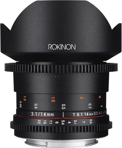 Rokinon Cine DS DS14M-NEX 14mm T3.1 ED AS IF UMC Full Frame Cine Wide Angle Lens for Sony E in Saudi Arabia