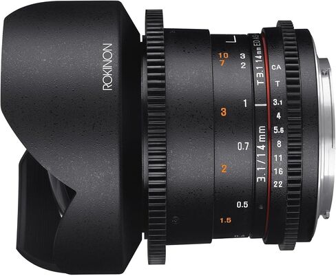Rokinon Cine DS DS14M-NEX 14mm T3.1 ED AS IF UMC Full Frame Cine Wide Angle Lens for Sony E in Saudi Arabia