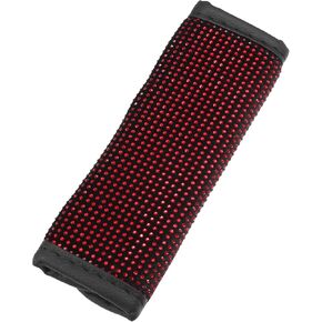 Universal Car Handbrake Cover Protector Bling Rhinestone Handbrake Decoration Cover Flannel Rhinestone Red Auto Replacement Parts