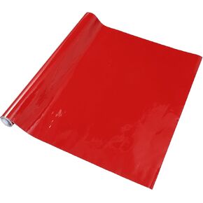 1 Pc Universal Car Wrap Film Car Vinyl Wrap Cover Protective PVC Bright Red 1.5 ft x 59.84 Inch