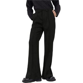 Gorglitter Men Bell Bell Pants Slim Fit Pants Flared Pants 70s Dress Dress Prouts Botcut