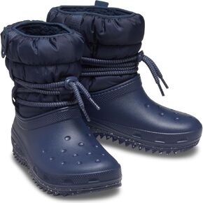 Crocs Women's Classic Neo Puff Luxe Winter Boots Snow, Almost White/Light Grey, 6 in Kuwait