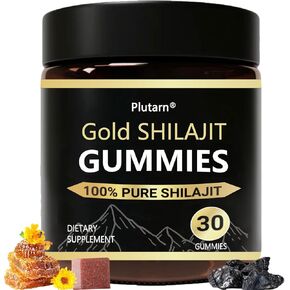 Shilajit Gummies for Men ، shilajit gummies pure for ehergy boost ، organic manuka honey ، no sugar non gmo ، 30 gummies