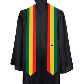 Ghana Country Graduation Stole scarf Graduation Sash for Study Aboard International Students for decoration item gifts