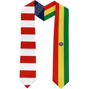 Ethiopia Graduation Stole Graduation Sash Scarf Graduation Gift for Ethiopia International Student