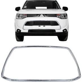 Front Bumper Grille Chrome Trim Protective Decorative Compatible with Outlander Sport ASX RVR 2013-2015 Replaces 6402A275
