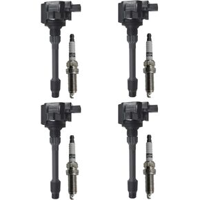 Ignition Coil Iridium Spark Plugs Set of 4pcs UF781 C50031DL Compatible with 2017 Honda CR-V 2018 2019 2020 2021 Accord Civic Insight Clarity Hybrid 1.5L Acura TLX RDX 2.0L
