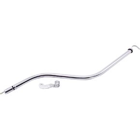 1 PC Chrome Steel Billet Handle Silver GM Chevy TH350 Transmission Dipstick Tube 27" Long Turbo 350 Trans Fits for GM Chevy TH350
