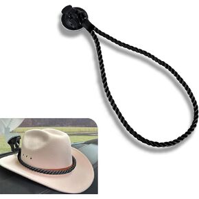 1 PC Cowboy Hat يتصاعد للسيارة ، رف حامل قبعة كوب الشاحنة لسيارة سيارات الدفع الرباعي ، شماعات القبعة العالمية للاندفاع أو الزجاج الأمامي ، حافظ على شكل قبعة ، (أسود)