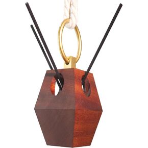 Meinvcisi Air Freshener Holder,Vintage Reed Diffuser Set, Latched Closure Hardwood Hanging Cage with 50ml Empty Refillable Perfume Diffuser Bottle for Hanging Fragrance Essential Oil Diffuser.