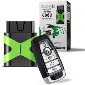 DIY Activation Kit,5-BTN Smart Car Key Fob, fit for 2018-2020 Ford F-150,2017 2018 2019 2020 F-250 F-350 F-450 F-550 FCC ID: M3N-A2C93142600 (Self-Setup Kit for Pickup Truck)