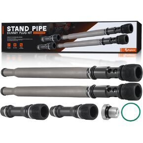 6E7Z9A332B Fuel Supply Tube, Stand Pipe & Dummy Plug Kit Replacement Compatible with 2004-2010 Ford E-Series & 2004-2007 Ford F250/F350/F450/F550 6.0L Powerstroke