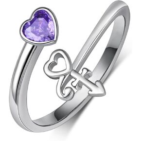Prince Symbol Ring 925 Sterling Silver Adjustable Wrap Prince Symbol Ring for Prince Lover