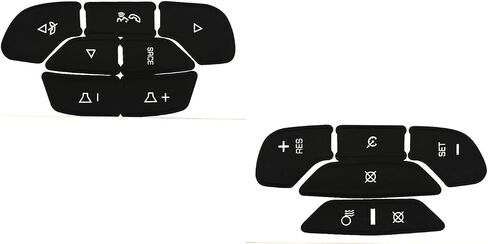 AC Radio Button Stickers Dash Repair Decals Compatible with Cadillac Escalade ESV EXT 2007 2008-2014 (AC16) in Saudi Arabia