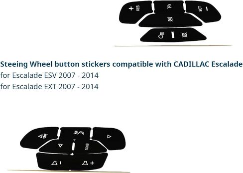 AC Radio Button Stickers Dash Repair Decals Compatible with Cadillac Escalade ESV EXT 2007 2008-2014 (AC16) in Saudi Arabia