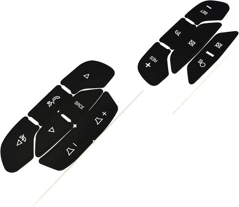 AC Radio Button Stickers Dash Repair Decals Compatible with Cadillac Escalade ESV EXT 2007 2008-2014 (AC16) in Saudi Arabia