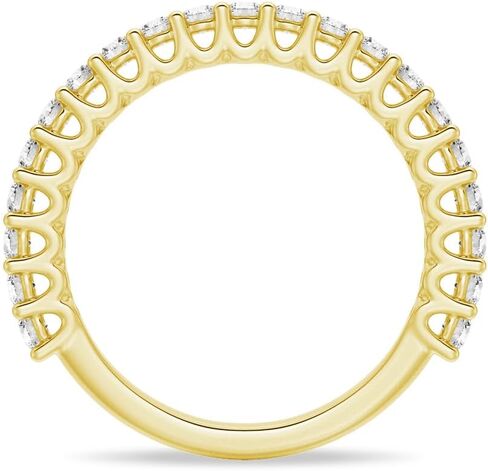 MSBLUE® 2mm Wedding Eternity Band Ring, Round Cut, 14K Gold Vermeil, Rhodium Finish in Saudi Arabia