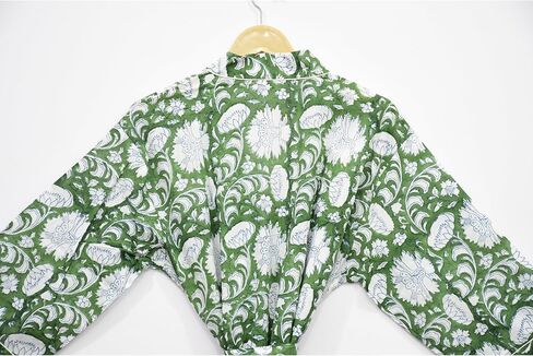 Hand block print Cotton Kimono bikini cover up,Indian Hand block print Cotton Bath Robe,Swim Wear,Nighrwere Dressing Gown in Kuwait