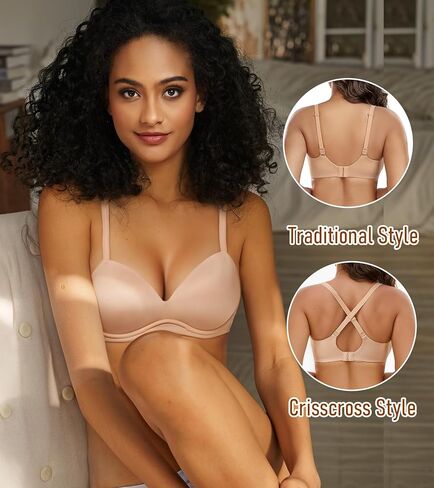 دفعت Lemorosy للسيدات حمالة الصدر اللاسلكية مريحة لا تراجع تحت الأسلاك مبطنة بالدعم والرفع in Kuwait