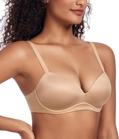 دفعت Lemorosy للسيدات حمالة الصدر اللاسلكية مريحة لا تراجع تحت الأسلاك مبطنة بالدعم والرفع in Kuwait