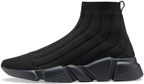 Santiro Mens High Top Sneakers Gym Breathable Tennis Running Walking Slip On Shoes in Saudi Arabia