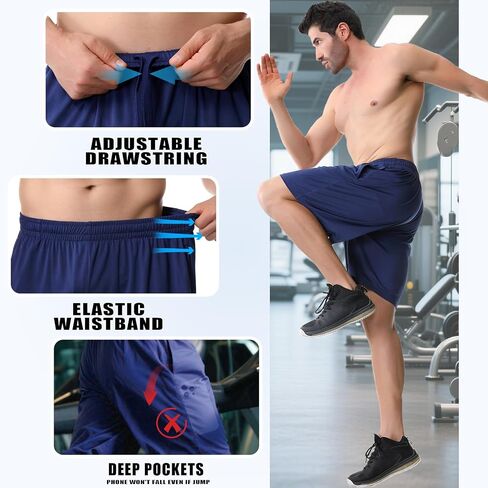 Mans Athletic Gym Shorts - Quick Dry Lightweight Training Shorts in Saudi Arabia
