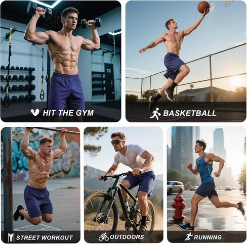 Mans Athletic Gym Shorts - Quick Dry Lightweight Training Shorts in Saudi Arabia