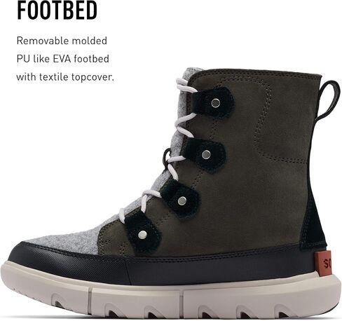 Sorel Women's Explorer II Joan Felt Waterproof Boot - Tawny Buff, Moonstone - Size 8.5 in Saudi Arabia