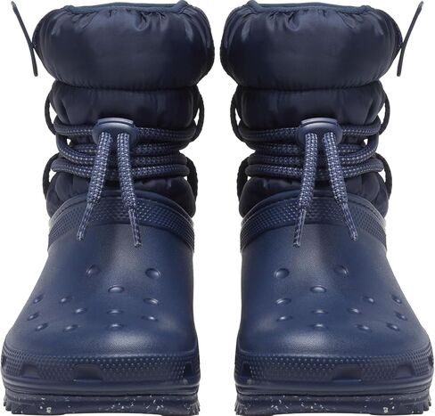 Crocs Women's Classic Neo Puff Luxe Winter Boots Snow, Almost White/Light Grey, 6 in Kuwait