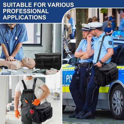 Patrol Law Enforcement, Patrol Bags, Police Gear Bag for Car Front Seat Organizer with Molle System, Cup Holders, Water Resistant Police Gear Duty bags, Fits Vehicle Passenger Seat in Saudi Arabia