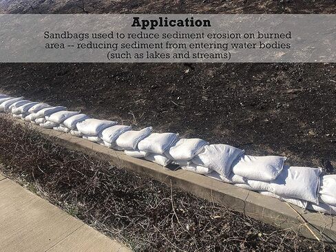 Sandbags for Flooding - Size: 18" x 30" - Color: White - Sand Bag - Flood Water Barrier - Water Curb - Tent Sandbags - Store Bags by Sandbaggy (5000 Bags) in Kuwait