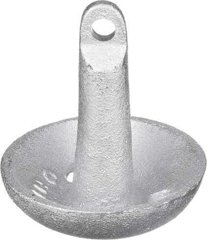 Attwood 9941B1 Cast Iron Mushroom Anchor, 8-Pounds, Aluminum-Plated Silver Finish,Black in Saudi Arabia